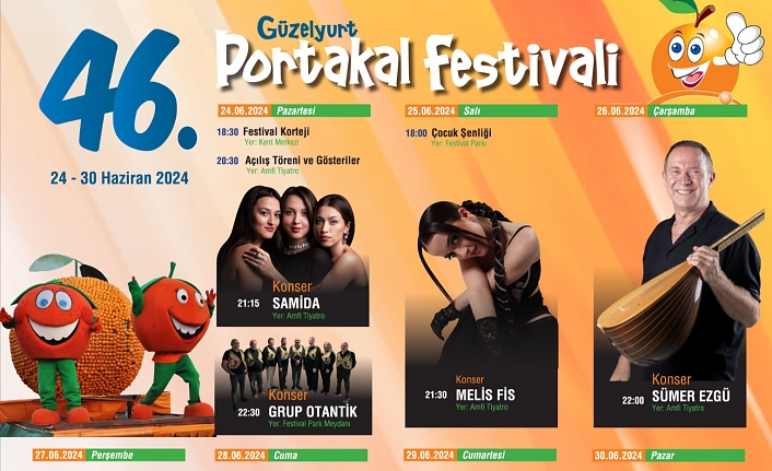 46. Güzelyurt Portakal Festivali bugün başlıyor