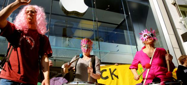 Blockupy, Frankfurt'ta eylem yaptı