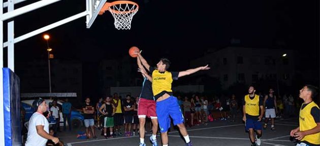 Sokakta basket keyfi başladı