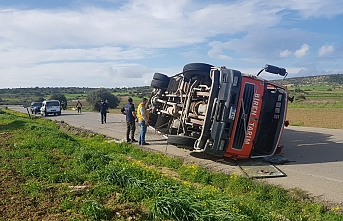 Lastiği patladı