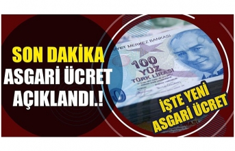 Türkiye'de Yeni Asgari Ücret Açıklandı