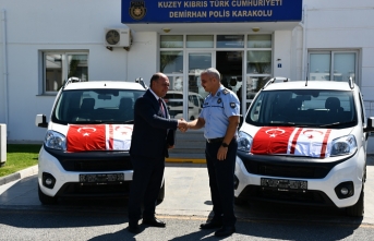 Değirmenlik Akıncılar Belediyesi’nden Demirhan Polis Karakolu’na 2 araç