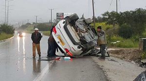 Girne yolunda korkutan kaza