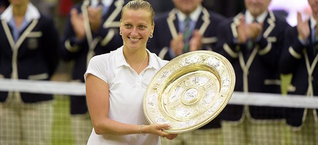 Wimbledon'da zafer Kvitova'nın