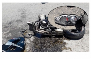 Feci kaza'da Motosiklet sürücüsü ağır yaralandı